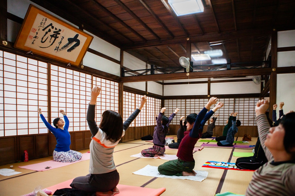 京都府宇治市・ヨガ教室の出張撮影