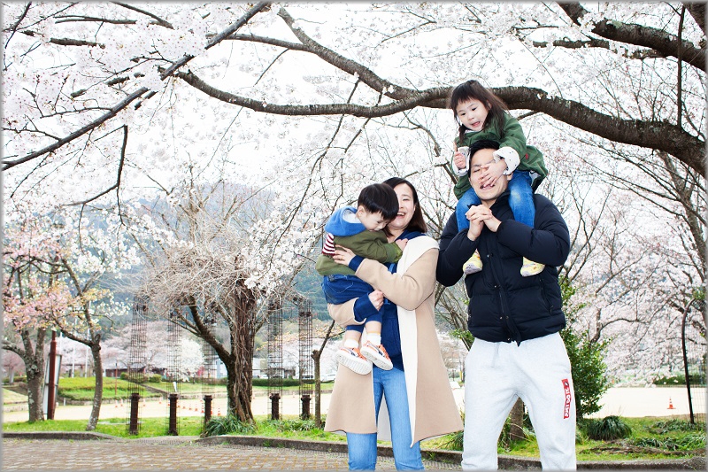 京都府長岡京市で家族写真の出張撮影